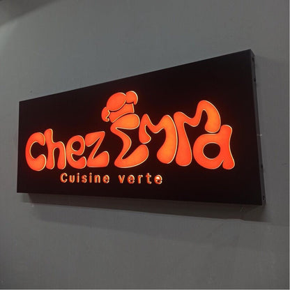 Chez Emma Acrylic Business Logo Sign - Shineneon