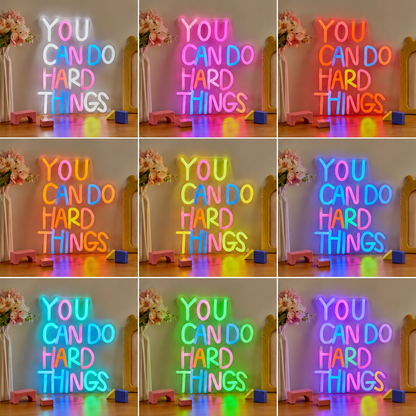 Chi Buy LED Neon U Cand Do Hard Things Usb Powered Neon Signs LED Neon Sign color grid