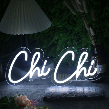 Chi Chi White Led Neon Sign - Shineneon
