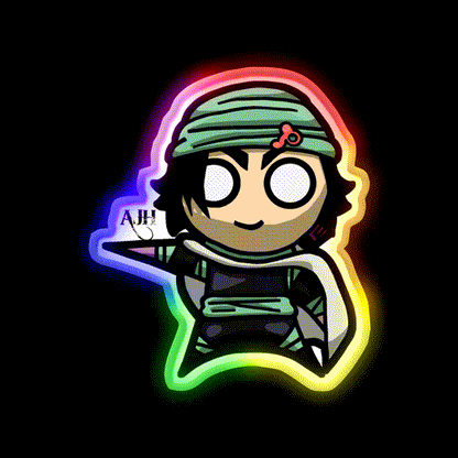 Chibi Coco Snack Food Led Neon Sign Rgb Color - LED neon sign close-up detail