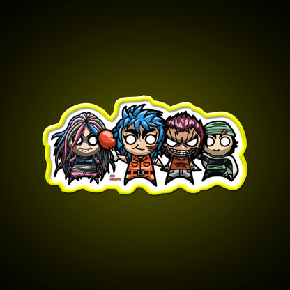 Chibi Heavenly Kings 1 Snack Food Led Neon Sign Rgb Color - Shineneon