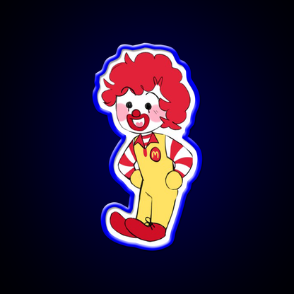 Chibi Ron Fast Food Led Neon Sign For Burger Place Rgb Color