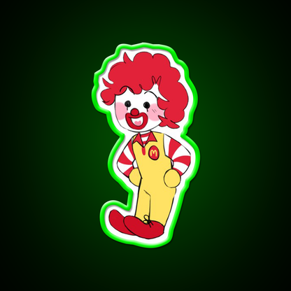 Chibi Ron Fast Food Led Neon Sign For Burger Place Rgb Color