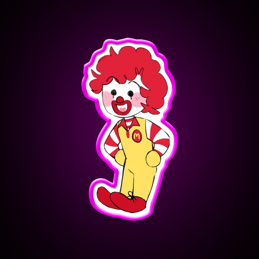 Chibi Ron Fast Food Led Neon Sign For Burger Place Rgb Color - Shineneon