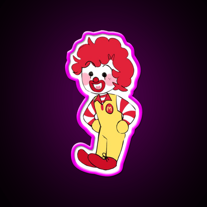 Chibi Ron Fast Food Led Neon Sign For Burger Place Rgb Color - Shineneon
