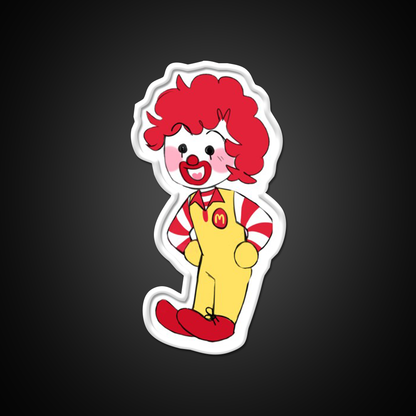 Chibi Ron Fast Food Led Neon Sign For Burger Place Rgb Color