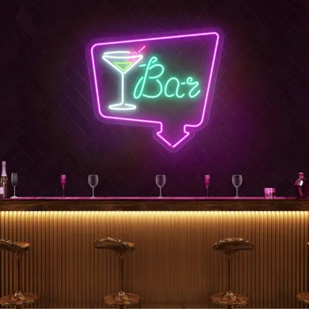 Chic Martini Bar Led Neon Sign | Shineneon