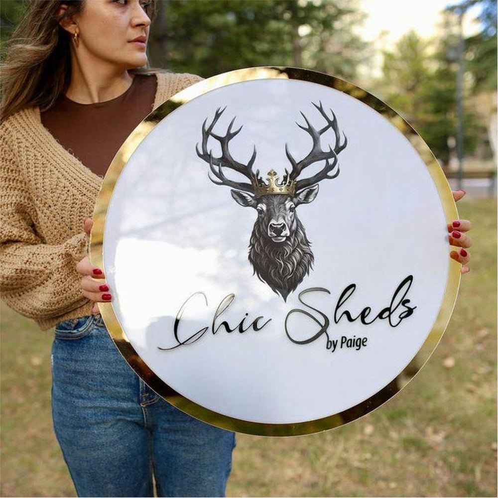 Chic Sheds Acrylic Business Logo Sign - Shineneon