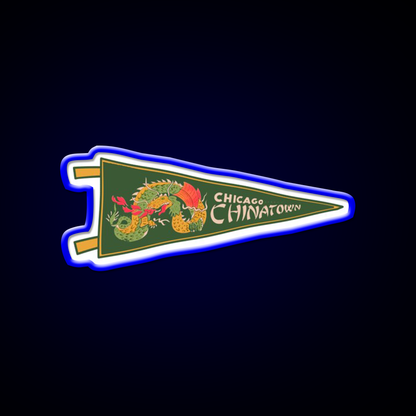 Chicago Chinatown Pennant Asian Cultural Led Neon Sign Rgb Color - LED neon sign view 5