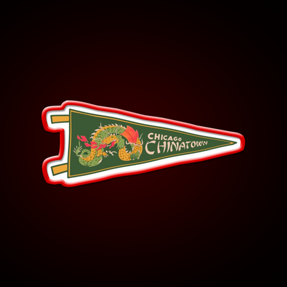 Chicago Chinatown Pennant Asian Cultural Led Neon Sign Rgb Color - LED neon sign view 10