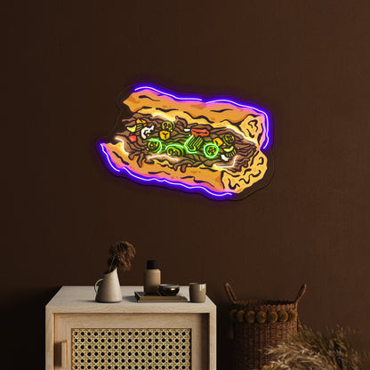 Chicago Italian Beef Artwork Business Neon Sign - Shineneon