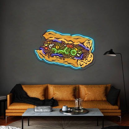 Chicago Italian Beef Artwork Business Neon Sign - Shineneon