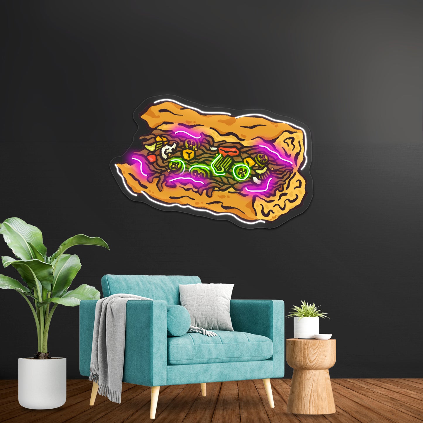 Chicago Italian Beef Artwork Business Neon Sign