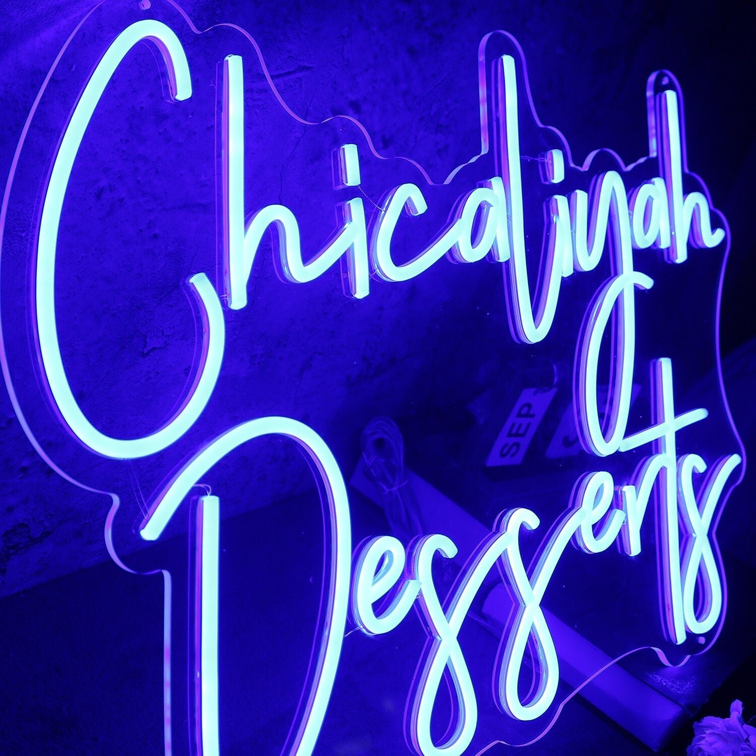 Chicaliyah Desserts Blue Led Neon Sign - Shineneon