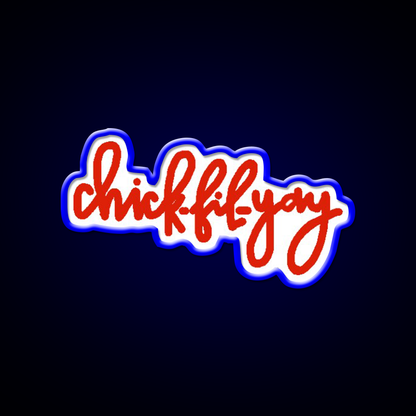 Chick Fi Yay Fast Food Led Neon Sign For Burger Place Rgb Color