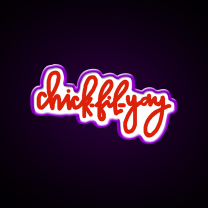 Chick Fi Yay Fast Food Led Neon Sign For Burger Place Rgb Color - Shineneon