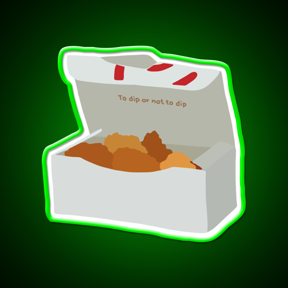 Chick Fil A Chicken Nuggets Fast Food Led Neon Sign For Burger Place Rgb Color