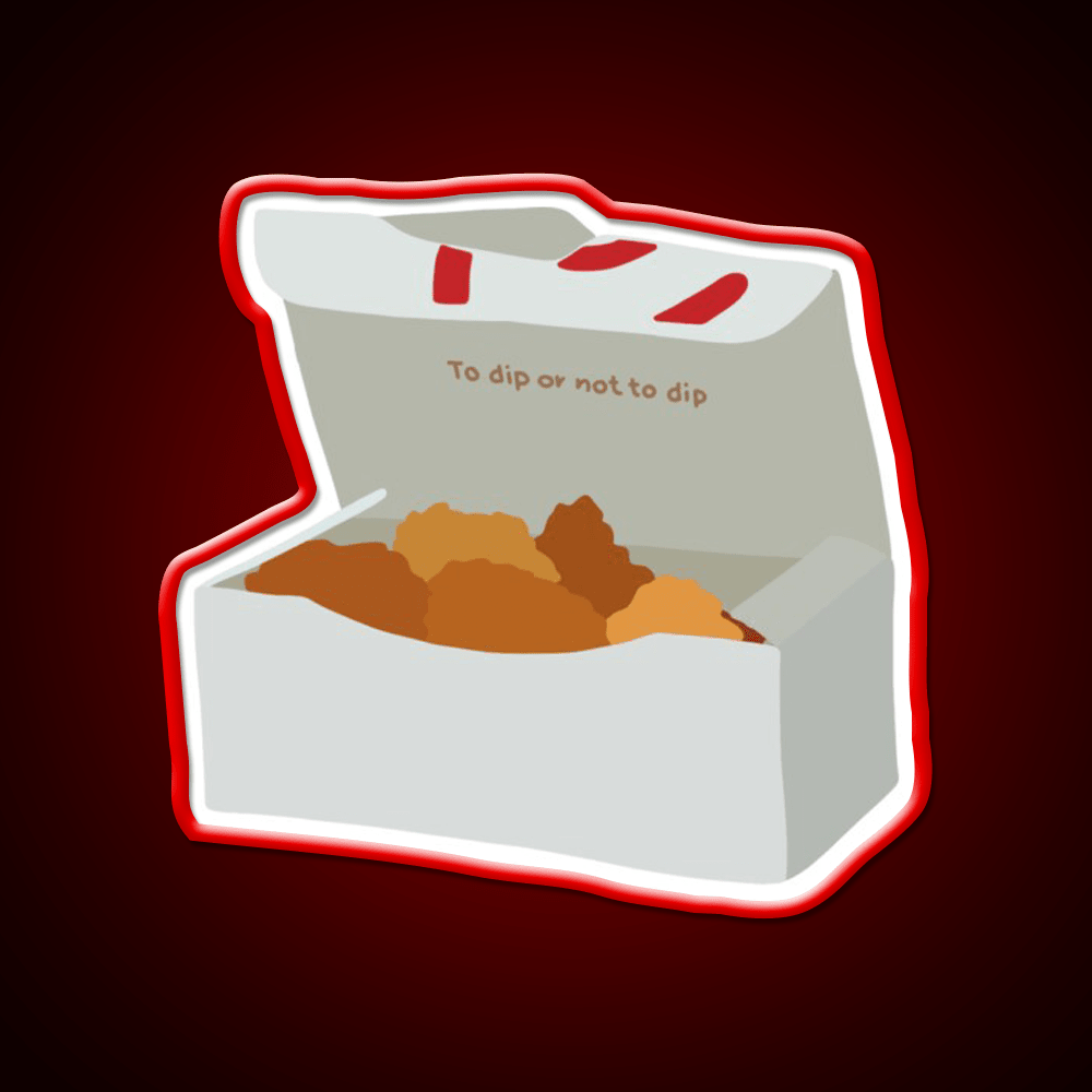 Chick Fil A Chicken Nuggets Fast Food Led Neon Sign For Burger Place Rgb Color - Shineneon