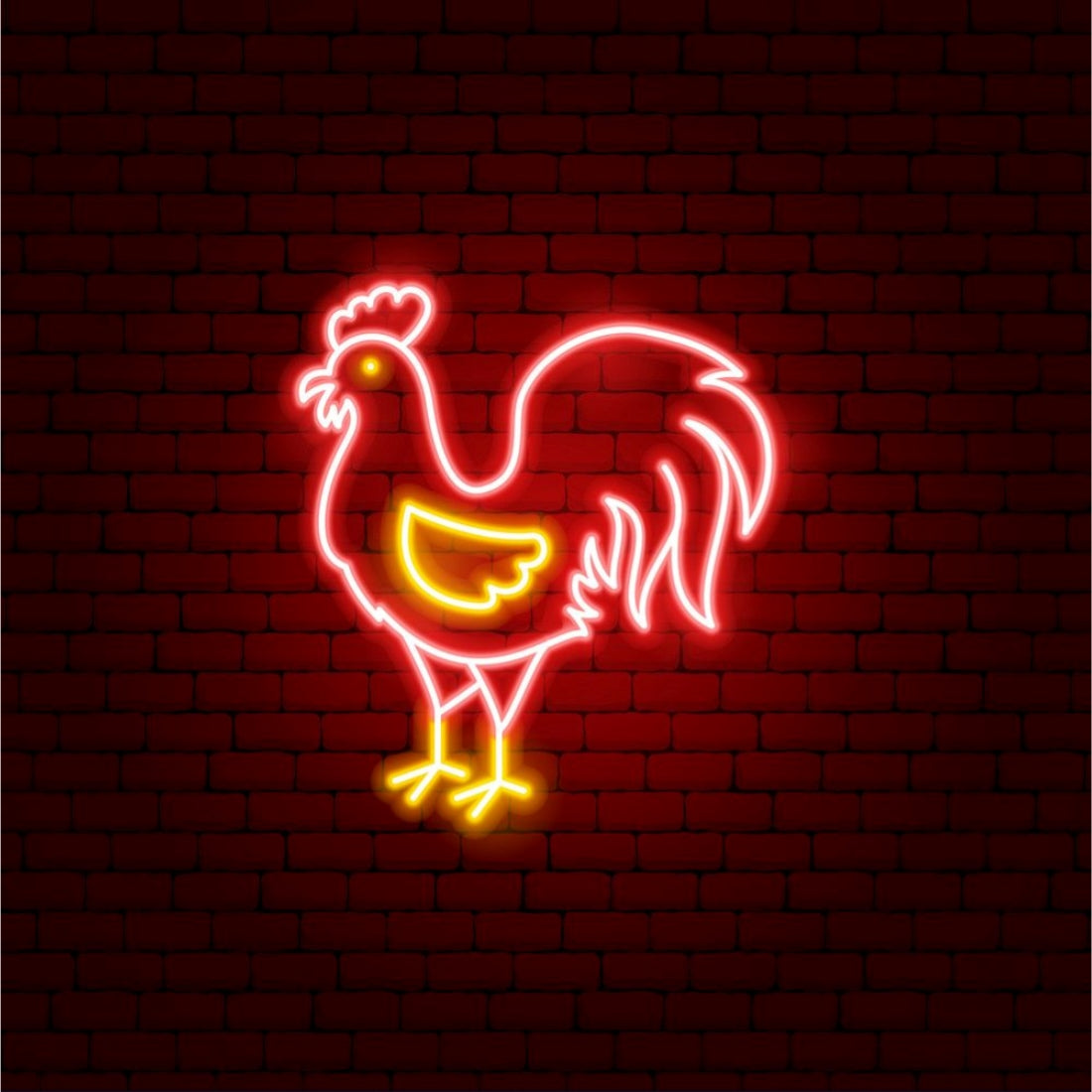 Chicken Chinese Zodiac Led Sign Business Neon Sign