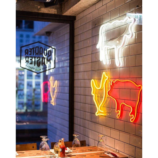 Chicken Cow Pig Restaurant Led Sign Business Neon Sign