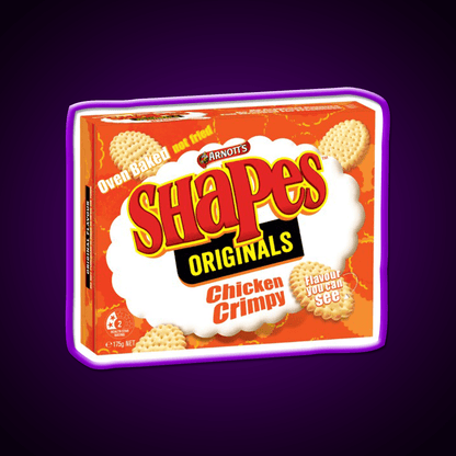 Chicken Crimpy Shapes Snack Food Led Neon Sign Rgb Color - Shineneon