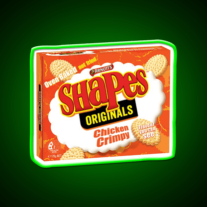 Chicken Crimpy Shapes Snack Food Led Neon Sign Rgb Color - Shineneon