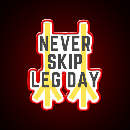 Chicken Legs Gym Fitness Led Neon Sign Rgb Color - Shineneon