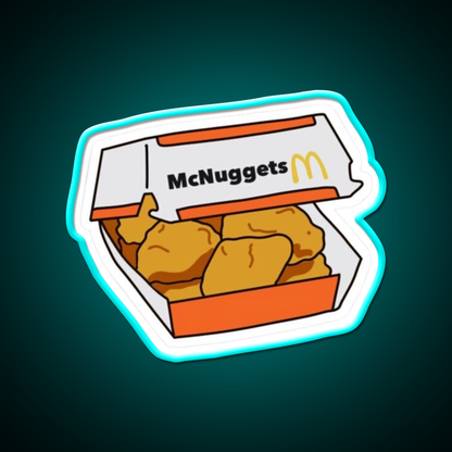 Chicken Mcnuggets Fast Food Led Neon Sign For Burger Place Rgb Color