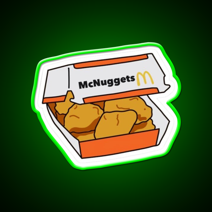 Chicken Mcnuggets Fast Food Led Neon Sign For Burger Place Rgb Color