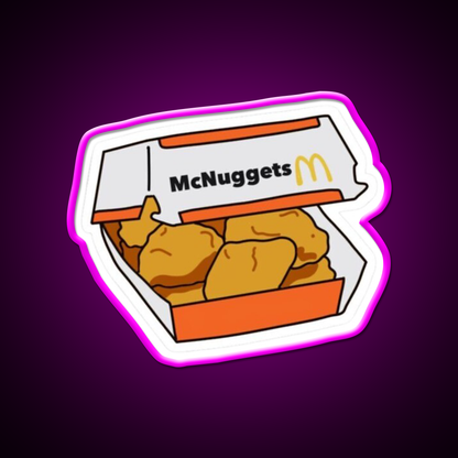 Chicken Mcnuggets Fast Food Led Neon Sign For Burger Place Rgb Color
