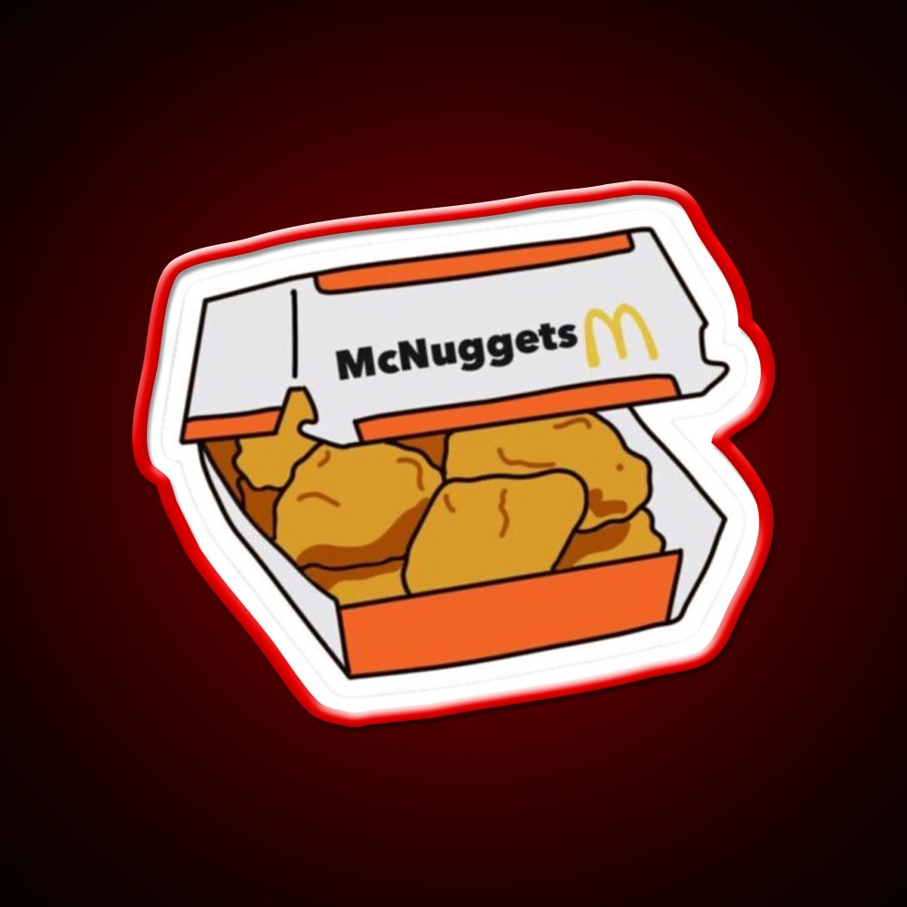 Chicken Mcnuggets Fast Food Led Neon Sign For Burger Place Rgb Color