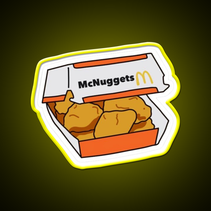 Chicken Mcnuggets Fast Food Led Neon Sign For Burger Place Rgb Color