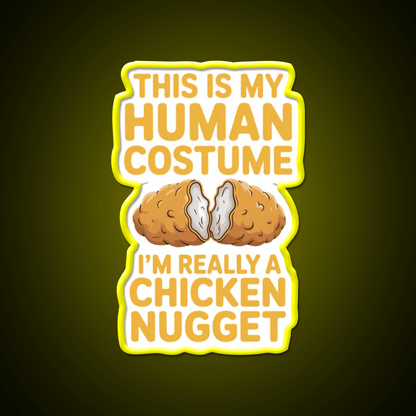 Chicken Nugget Snack Food Led Neon Sign Rgb Color - Shineneon