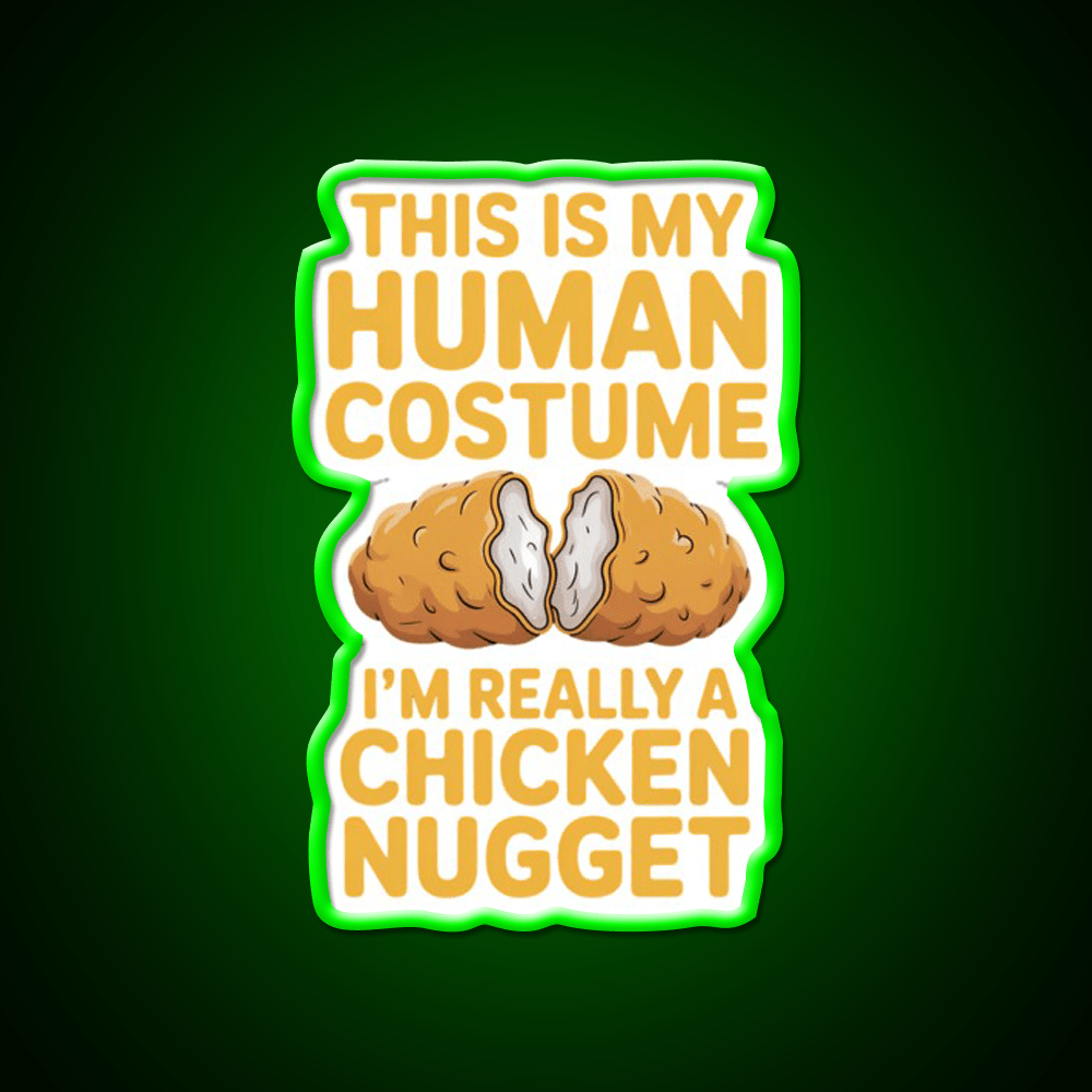 Chicken Nugget Snack Food Led Neon Sign Rgb Color - Shineneon