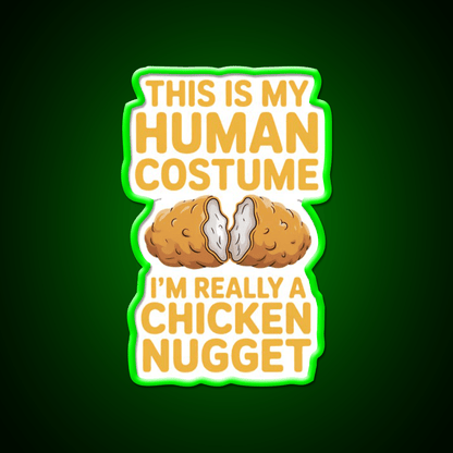 Chicken Nugget Snack Food Led Neon Sign Rgb Color - Shineneon