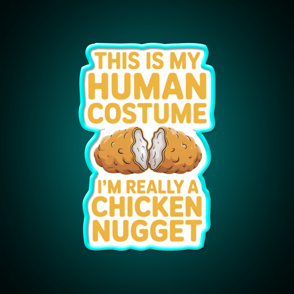 Chicken Nugget Snack Food Led Neon Sign Rgb Color - Shineneon