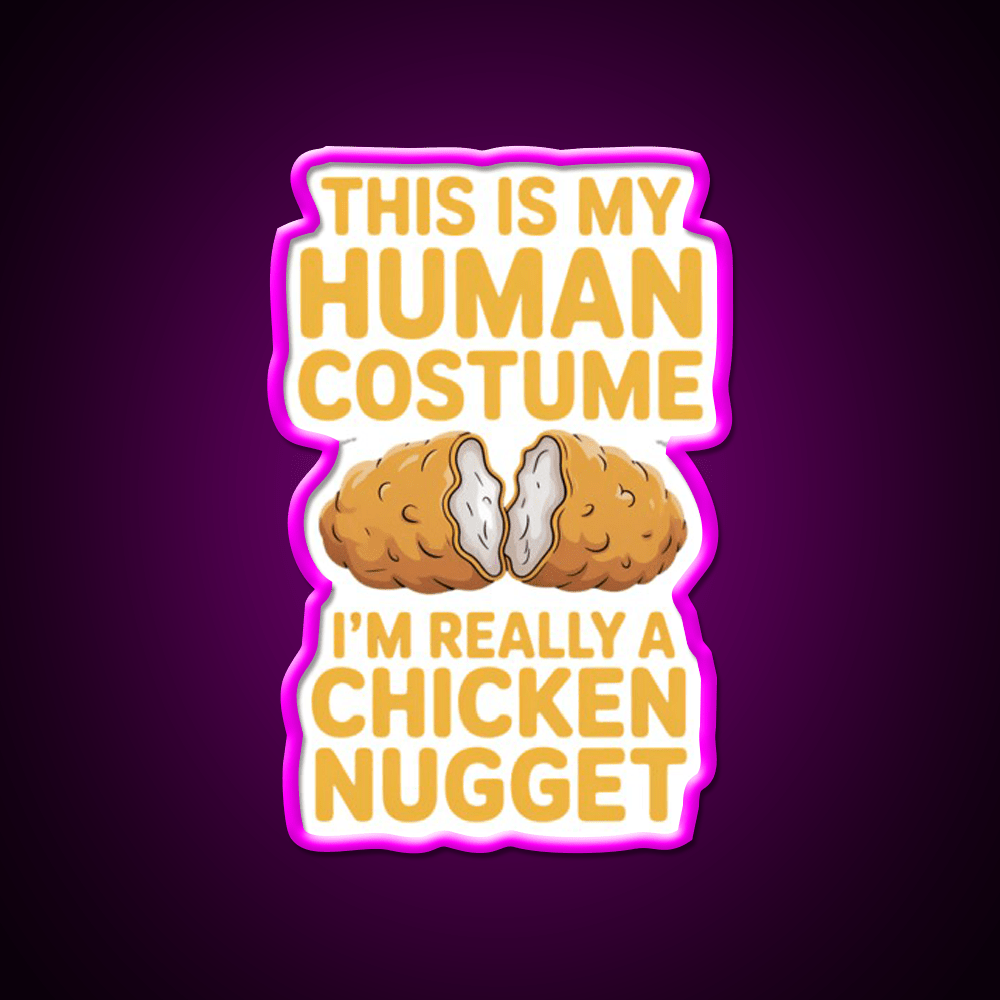 Chicken Nugget Snack Food Led Neon Sign Rgb Color - Shineneon