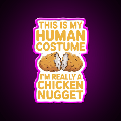 Chicken Nugget Snack Food Led Neon Sign Rgb Color - Shineneon