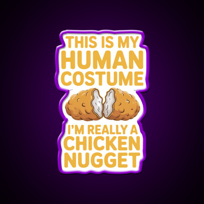 Chicken Nugget Snack Food Led Neon Sign Rgb Color - Shineneon
