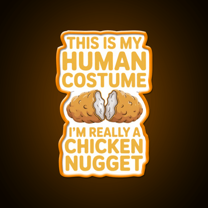 Chicken Nugget Snack Food Led Neon Sign Rgb Color - Shineneon