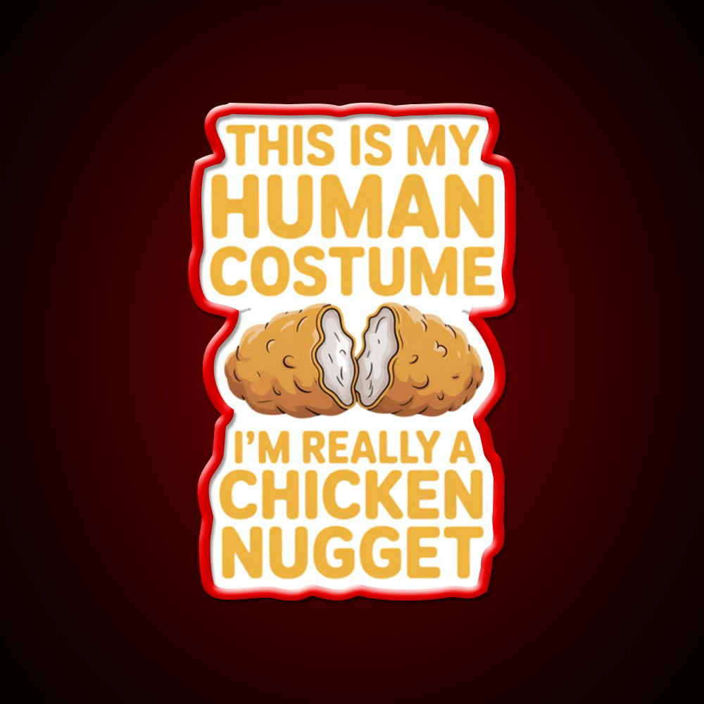 Chicken Nugget Snack Food Led Neon Sign Rgb Color - Shineneon
