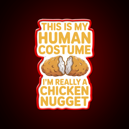 Chicken Nugget Snack Food Led Neon Sign Rgb Color - Shineneon