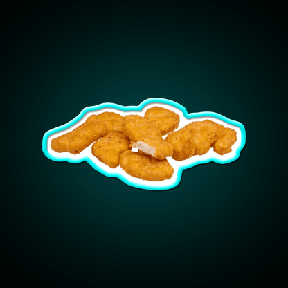 Chicken Nuggets Fast Food Led Neon Sign For Burger Place Rgb Color - Shineneon