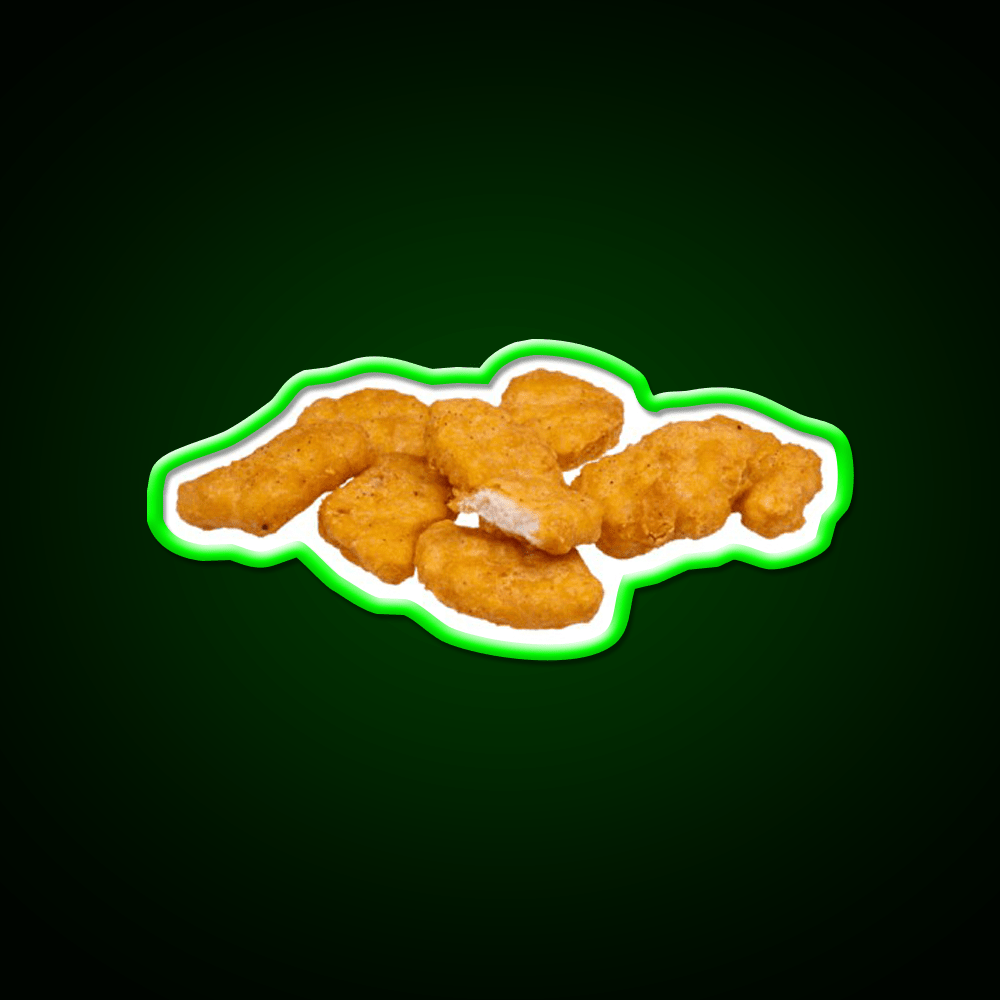 Chicken Nuggets Fast Food Led Neon Sign For Burger Place Rgb Color - Shineneon