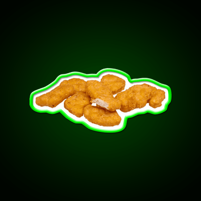 Chicken Nuggets Fast Food Led Neon Sign For Burger Place Rgb Color - Shineneon