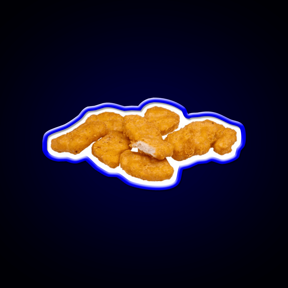 Chicken Nuggets Fast Food Led Neon Sign For Burger Place Rgb Color - Shineneon