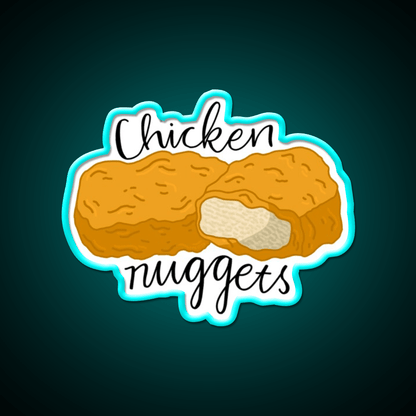Chicken Nuggets Fast Food Led Neon Sign For Burger Place Wall Art Rgb Color - Shineneon