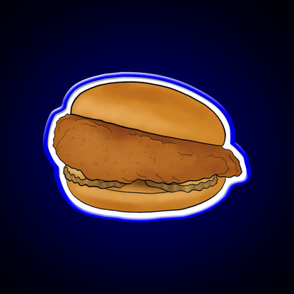 Chicken Sandwich Fast Food Led Neon Sign For Burger Place Rgb Color - Shineneon
