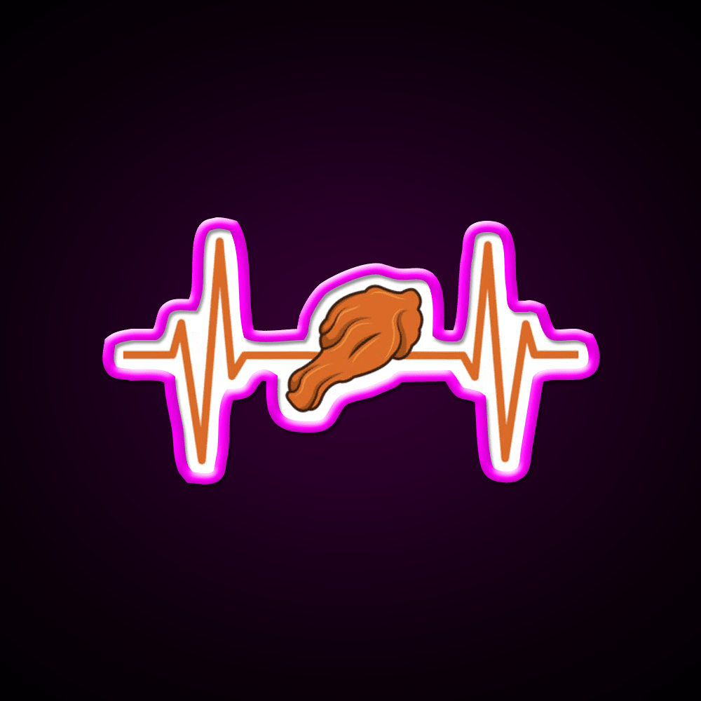 Chicken Wings Fast Food Led Neon Sign For Burger Place Rgb Color - Shineneon