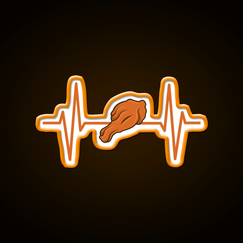 Chicken Wings Fast Food Led Neon Sign For Burger Place Rgb Color - Shineneon